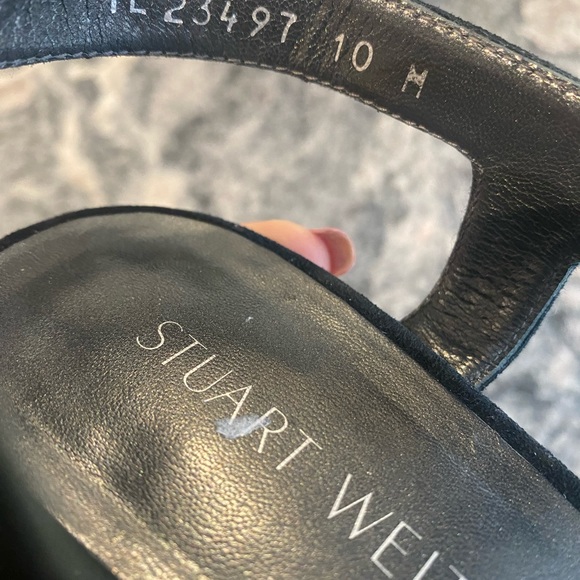 Stuart Weitzman suede bandeau sandals - Picture 9 of 12